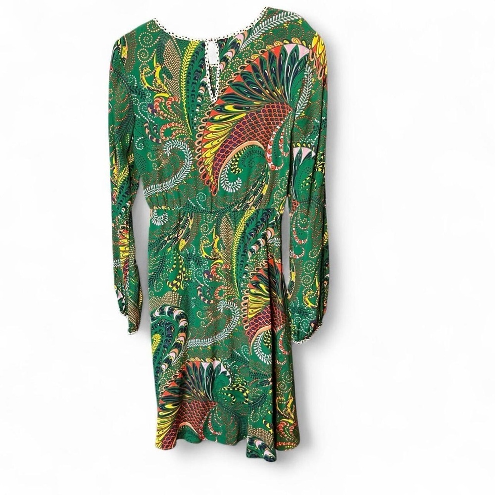 ✨Anthropologie Maeve Janis Dress | Green Paisley +Polka Dot Print | UK 8 / US 4✨ - Picture 4 of 10